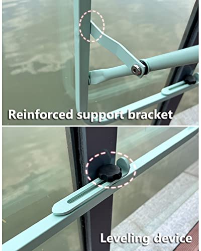 Table suspendue balcon pliante réglable pour balustrade patio extérieur - 8