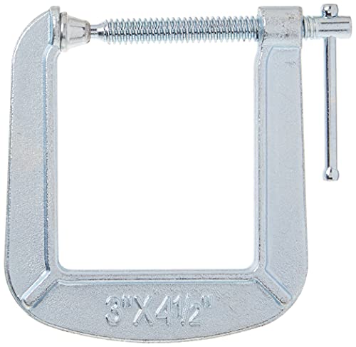 Image of BESSEY CM34DR Drop Forged, C-Clamp, 3-Inch x 4-1 /2-Inch, Deep Reach C Clamp
