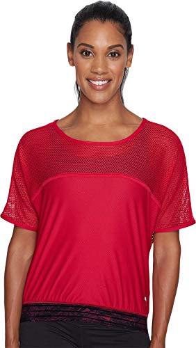 PUMA Womens Explosive Mesh Top Love Potion Medium