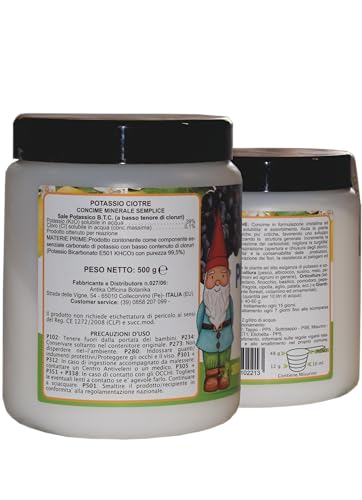 Antika Officina Botanika Potasio - Piedras de alta pureza a base de bicarbonato de potasio para huertos, huertos, vides, jardinería (8)