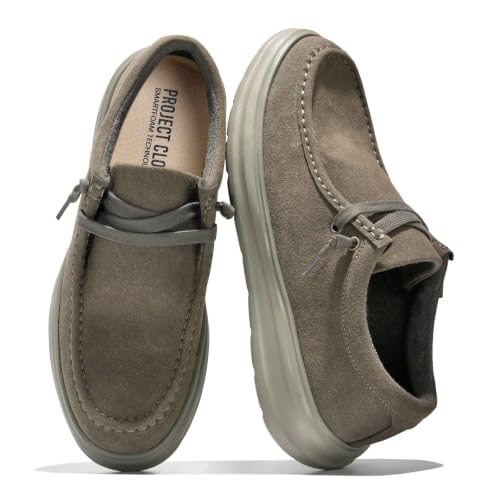 Image of Project Cloud Genuine Leather Loafers for Men - Non-Slip Mens Shoes (Dante) | High Density SmartFoam Insole Mens Loafers - Lightweight Sneakers for Men Footwear and Water Resistant Mens Sneakers