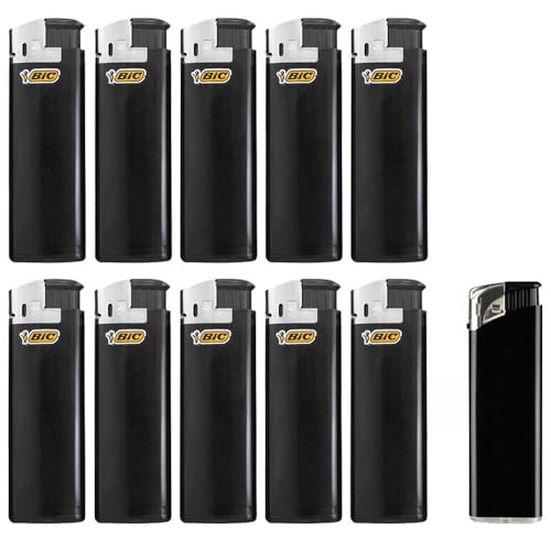 BIC Maxi Electronic J38 schwarz/Chrom inkl. 1 Sepilo Soft Flame Feuerzeug wiederbefüllbar (10 Feuerzeuge) BIC Maxi Electronic J38 schwarz/Chrom inkl. 1 Sepilo Soft Flame Feuerzeug wiederbefüllbar (10 Feuerzeuge)