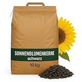 Sonnenblumenkerne 10 kg, Vogelfutter Wildvögel ganzjährig, Wildvogelfutter Ganzjahresfutter, Fett-& Energiereich, Kernfutter für alle Vogelarten, Streufutter Vögel