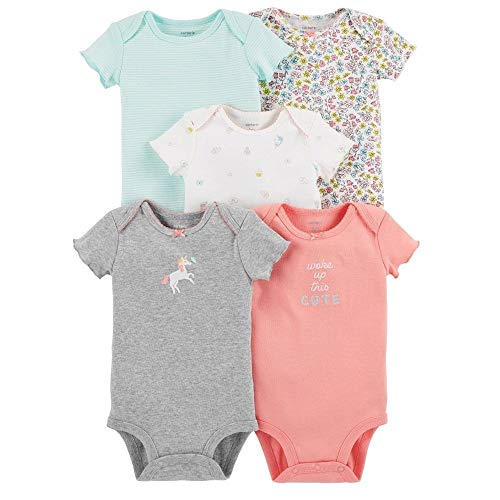 Bodysuits Carter's en coton motif fleurs taille 18 mois lot de 5