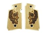 Maple Skull Grips Compatible/Replacement for Springfield Armory 911 9mm