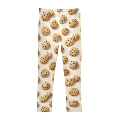 Vdsrup Girls Leggings Chocolate Cookie Kids Length Leggings Pants Toddler Athletic Soft Tights Trousers 4T2