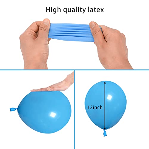 Image of ASIYUHY 100 PCS Party Balloons Assorted Colors 12 Inch Rainbow Balloons with 65FT Ribbon Thick Latex Colorful Balloon Multicolor Bright Balloons for Kids Birthday Rainbow Party Weddings Decorations