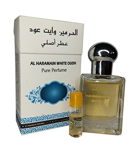 White Oudh by Al Haramain for Unisex Adult - 0.5 oz Parfum Oil Rollerball