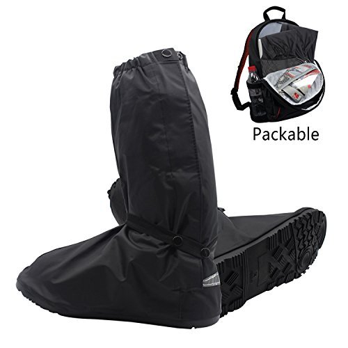 Shoes Boots Cover - Reusable Waterproof Foldable Motorcycle Bike Rain Boots Shoes Cover Foldable Thicken Sole Overshoes Galoshes Women Men