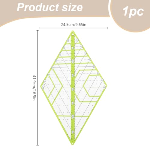 Règle de matelassage en acrylique robuste pour coupe de précision - 3
