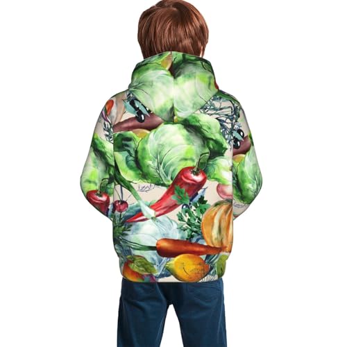 Vegan1 Kid Hoodies Boys Sweatshirts Girls Pullover with Pocket4