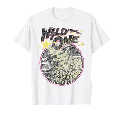 T-shirt Star Wars Chewbacca Wild One vêtement geek coton homme femme