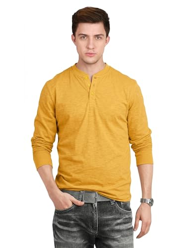 Image of fanideaz Men's Cotton Full Sleeve Henley T Shirts for Men
