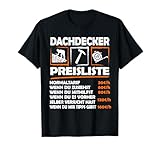 Dachdecker Geschenk Handwerker Preisliste Store
