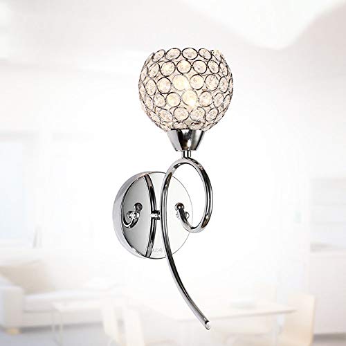 Lámpara de cristal de pared con iluminación creativa para salón y baño