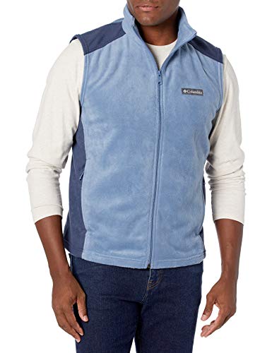 Columbia Men's Steens Mountain Vest, Bluestone/Collegiate Navy, X-Large