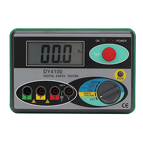 Dy4100 Resistance Tester Earth Ground Resistance Tester Megohmmeter Measuring Meter Digital Lcd Screen Display With Bag(Dy4100 Digital Display) #TOP13