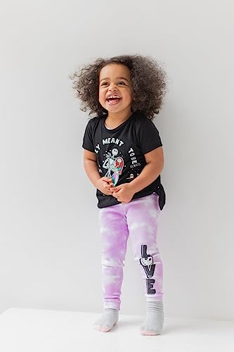 Disney Nightmare Before Christmas Little Girls Tie Knot T-Shirt Legging Set 6-6X #TOP1