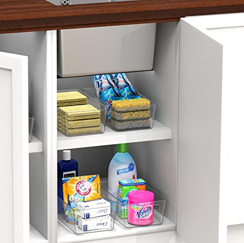 Simple Houseware Clear Storage Bins Organizer for Freezer / Fridge / Pantry, 12'' x 6.2'' x 3.4'', 4 Packs by Simple Houseware - Image 6