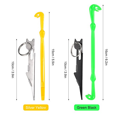 Domary Ferramenta de Nó de Linha de Pesca com Mosca Loop Ferramenta de Amarração de Nó Kit de Remove