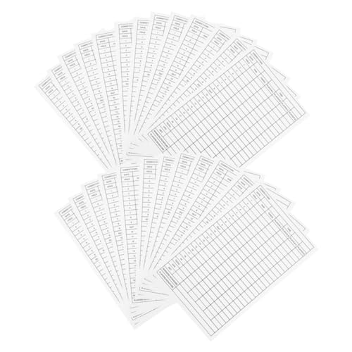 Abaodam Golf Scorecard Set 25pcs Player Score Cards Score Paper Sports Exam Accessory Easy to Use