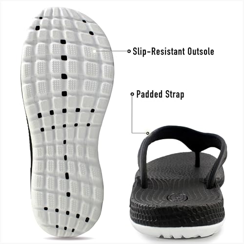 Gold Pigeon Shoes SIMPLUS Unisex Ultra-Cuhion Yoga Mat Flip-Flops with Heel Support4