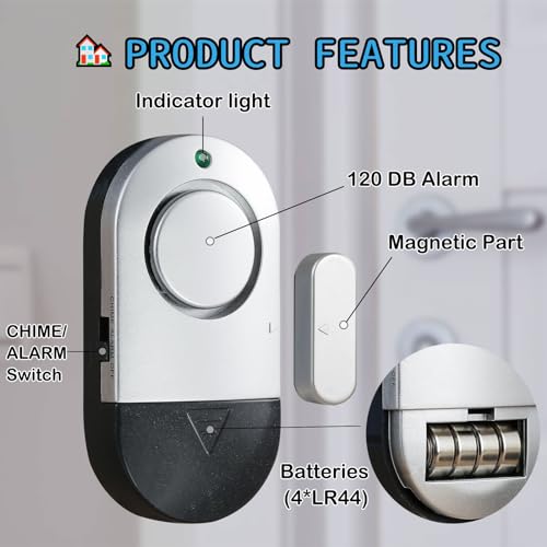 Zabree Door Window Alarms, Zabree 120 Db Pool Alarms For Inground Pools thumb #1