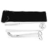 MoYouno 3-delige Candle Cover Tools-kit, Wick Trimmer, Candle Snuffer, Wick Dipper, kandelaarset van roestvrij staal (zilver)