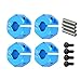 Dilwe 4Pcs Rueda Hex Adaptador Wheel Hex Hub Adapter para 1/10 RC HSP HPI Redcat Coche Piezas de Repuesto