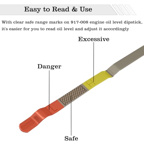 Image of 917-008 Oil Dipstick Indicator, Compatible with Nissan Sentra 1.8L 2000-2006 Engine Oil Fluid Level Dip Stick Replace 11140-4Z00J