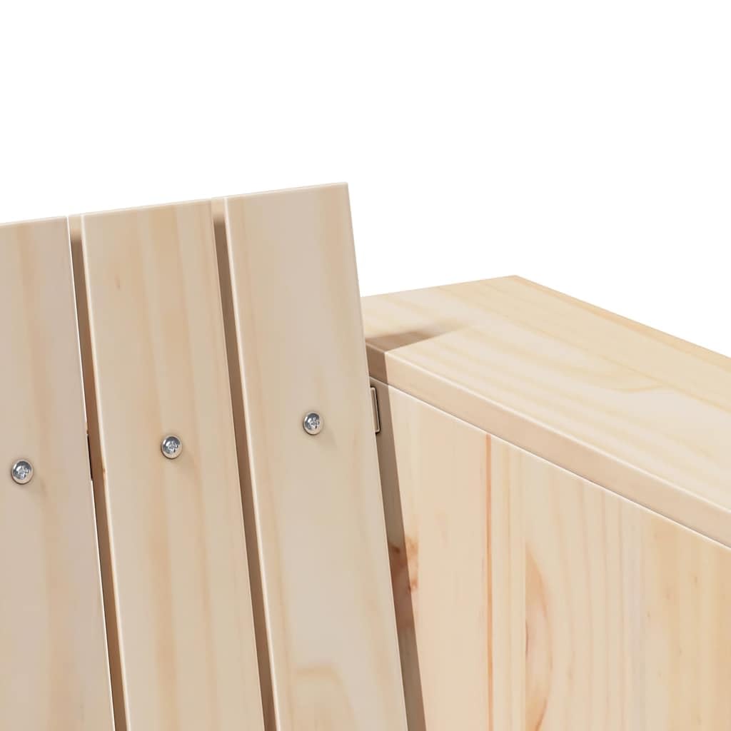 vidaXL Sofá de jardín Natural 185,5 x 60 x 62 cm Madera de Pino Macizo