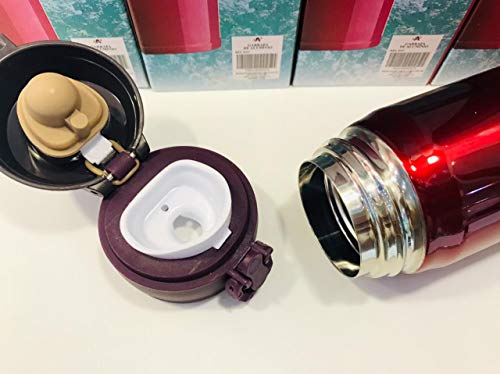 Garrafa Térmica Squeeze Camping Academia Inox 450ml A Vacuo (Azul)