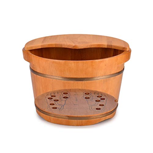 Spa de pies de madera para masaje y baño relajante