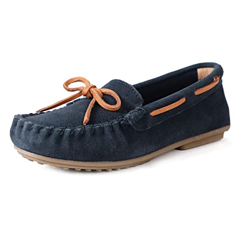 Womens Moccasin Shoes Indoor Outdoor Slip On Suede Moccasin Slipper for Women