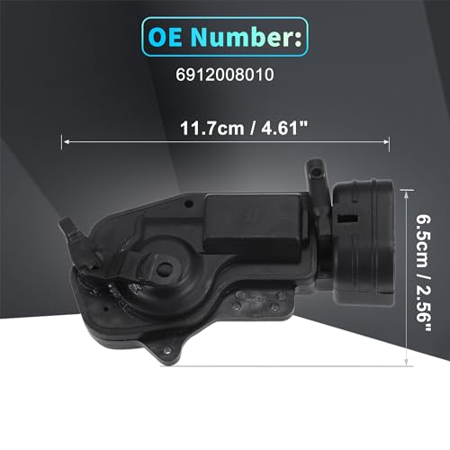 Image of X AUTOHAUX Replacement Front Left Driver Side Power Door Lock Actuator Motor for Toyota Sienna 1998-2003 Door Latch Actuator Assembly Replace No.6912008010 Black