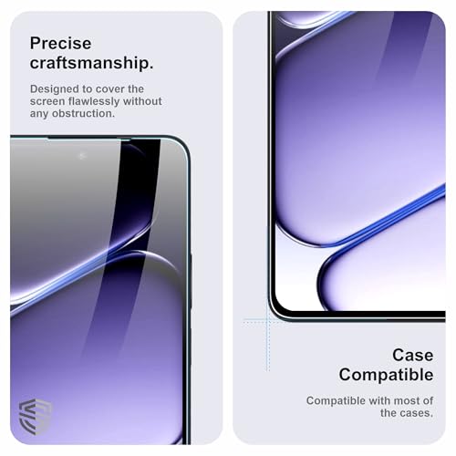 Image of Military-Grade Gorilla Tempered Glass For OnePlus Nord CE 6 Lite (6.72 Inch) With Installation Kit | Edge to Edge Coverage | Black