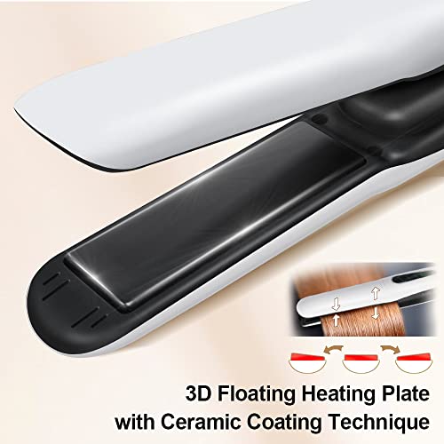 Sunmay Voga Cordless Hair Straightener And Curler 2 In 1, Cordless Travel Flat Iron For Touching Up Short Thin Fine Hair On The Go, Mini Portable Straightener With 4800Mah Battery, Quick Heat Up #TOP4