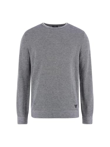 Sweater Homme Guess Earle Stitched pull col rond en maille haut de gamme