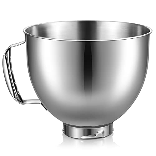 Cuenco de acero inoxidable KitchenAid para batidoras de 4.5-5 cuartos 4