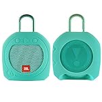 Protective Silicone Stand Up Case for JBL Clip 3 Waterproof Portable Speaker (Teal)