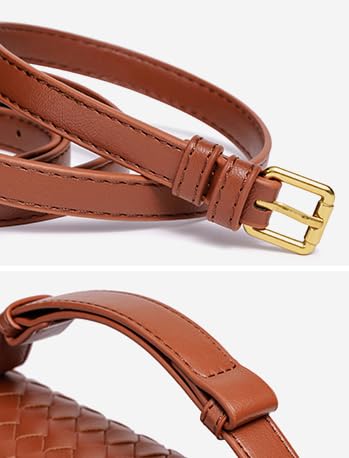 Woven Purses for Women Elegant PU Leather Woven Top-handle Bag Tote Crossbody Shoulder Bag for Work Vacation2