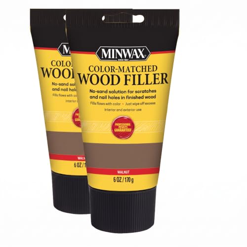 Minwax Color-Matched Wood Filler, Walnut, 6 oz (Pack of 2)