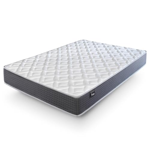 SonnoMATTRESS Colchón Muelles Ensacados Essential, Altura 24 cm, Firmeza Media-Alta, Económico, Transpirable y Confort de Calidad - 135x190x24