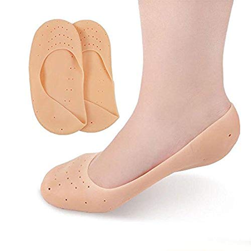 TOPHAVENAnti Full Length Silicone Foot Protector Moisturizing Socks for Foot-Care and Heel s
