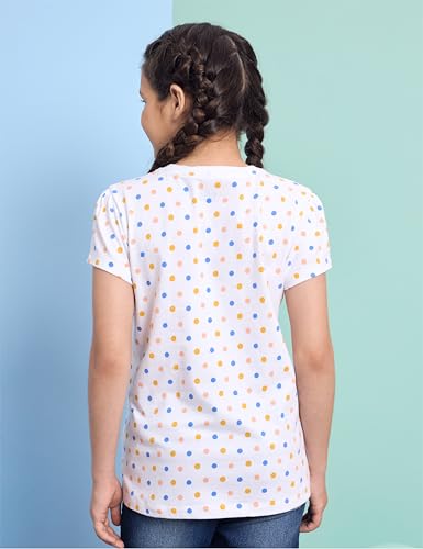 Image of Amazon Brand - Symbol Girls 100% Cotton Graphic Printed Half Sleeves Regular fit T-Shirt