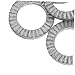Unomor 20pcs Washers Industrial Locking Washers for Screws for Automotive Bike Mechanical Use