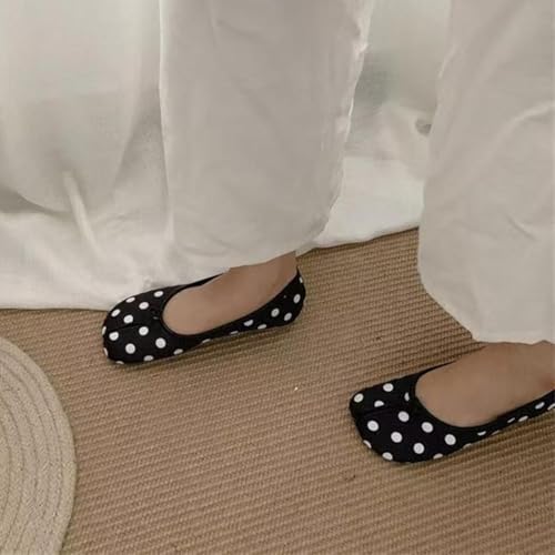 Tabi Shoes Women, Leather Ballet Flats, Comfortable Split Toe Orthopedic Shoes, Summer Slip On Loafers4