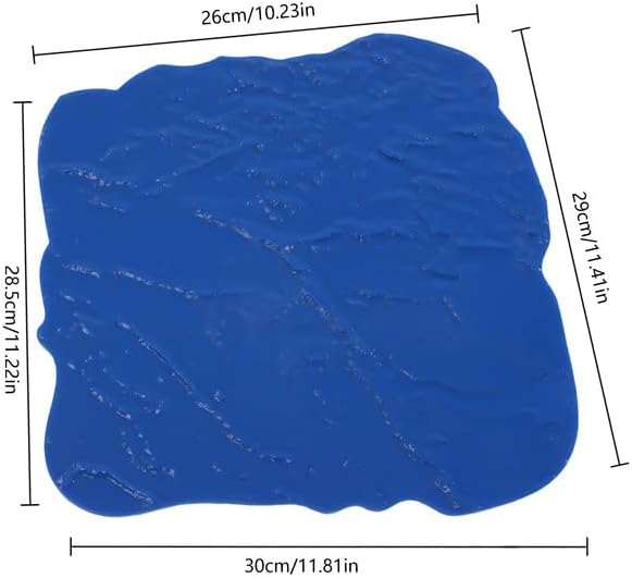 Miniatura 2 de Alfombrilla de sello de hormigón sin costuras, piel texturizada de hormigón sin costuras, patrón de pizarra delgada fracturada, 12 "x 12"