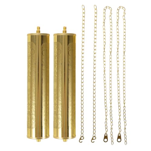 Housoutil Reloj De Péndulo Pesos para Reloj De Pared, 2 Piece Set of Pesas De Reloj Pared Peso, Reloj De Pared C