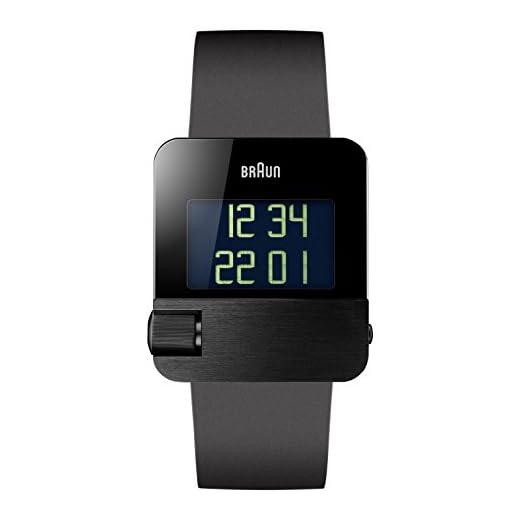 Braun BN0106BKBKG - Reloj digital con correa de Caucho para hombre, color negro